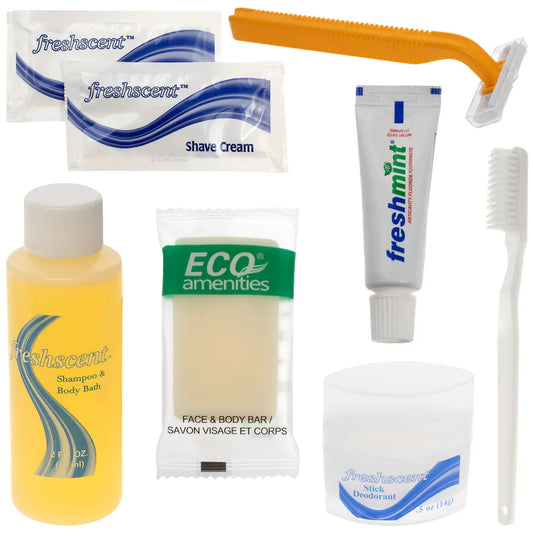 8 Piece Deluxe Wholesale Hygiene Kits