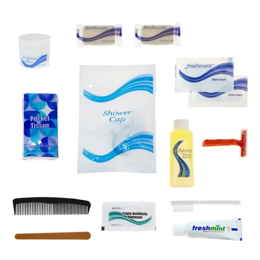 15 Piece Hygiene Kits For Emergency Supplies