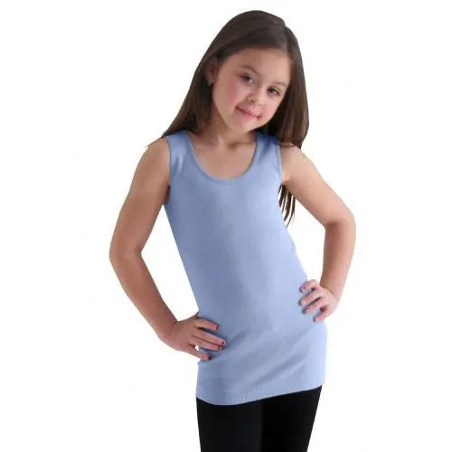 Girls Seamless Flat Tanks Tops Youth Size